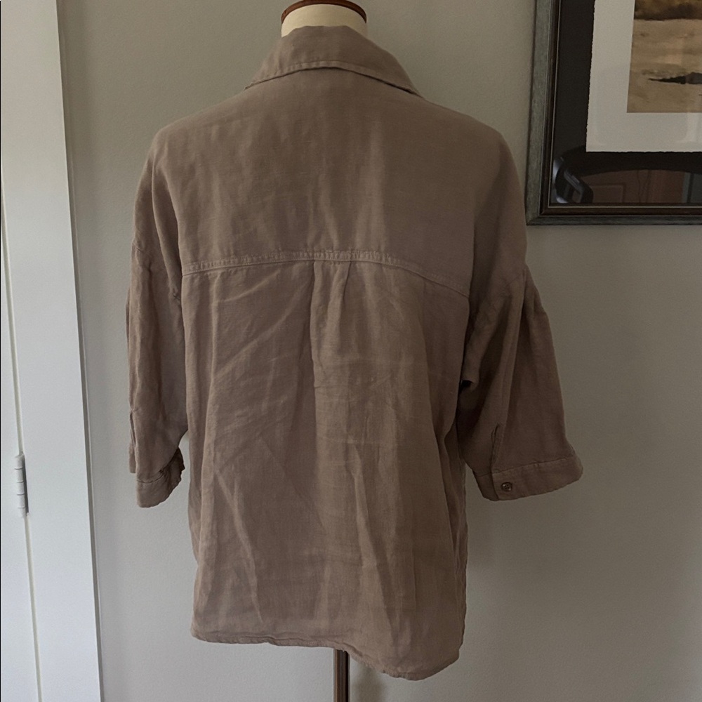Kut from the Kloth Women's Brown Shirt - Picture 5 of 6